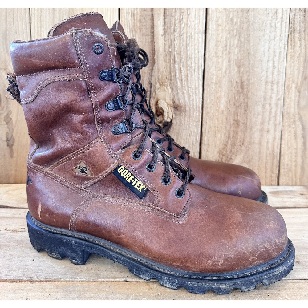 Rocky Work Ranger Boots Waterproof Men’s Size 8 M #6224 Steel Toe